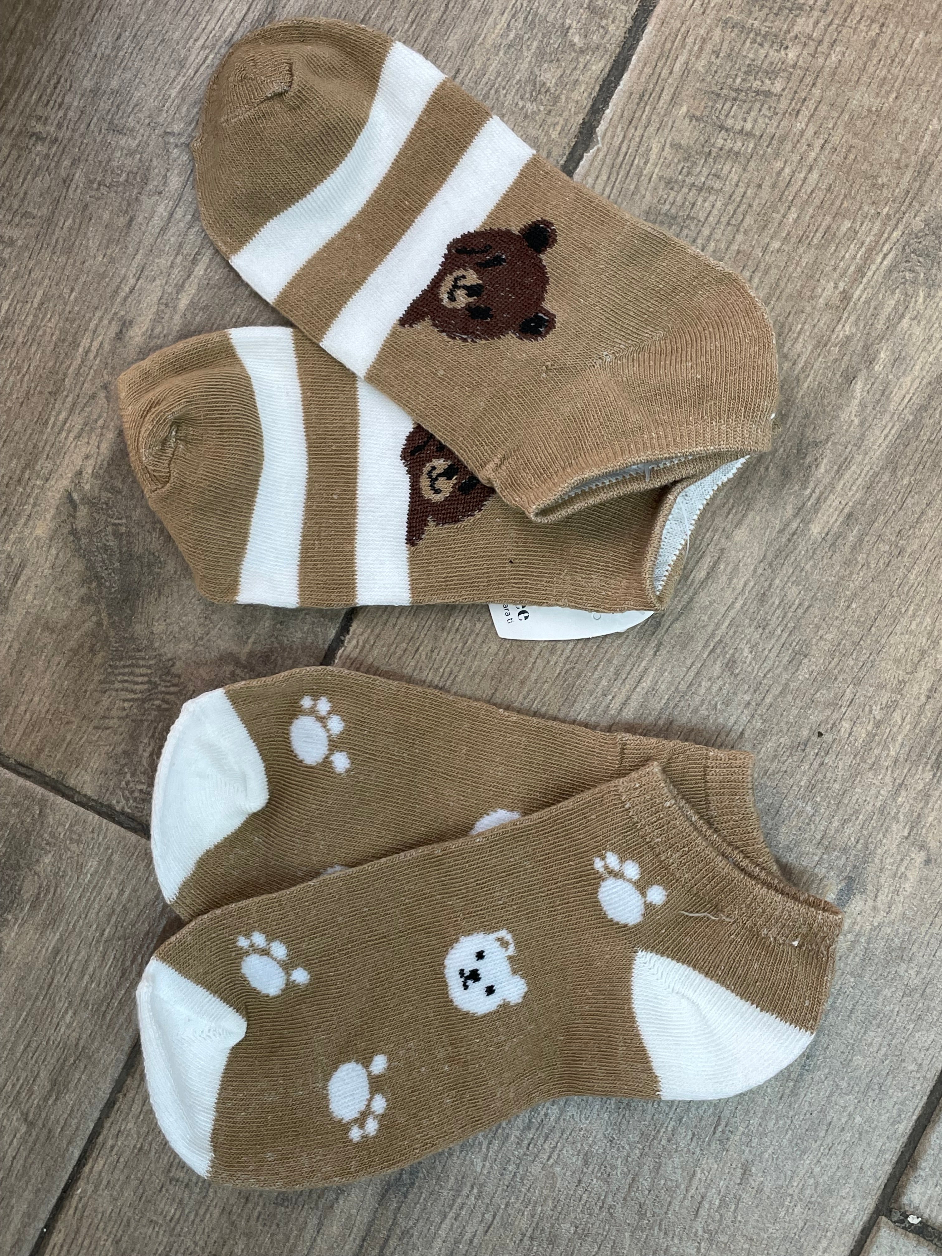 Calcetines Tobilleros De Oso. A25PD03