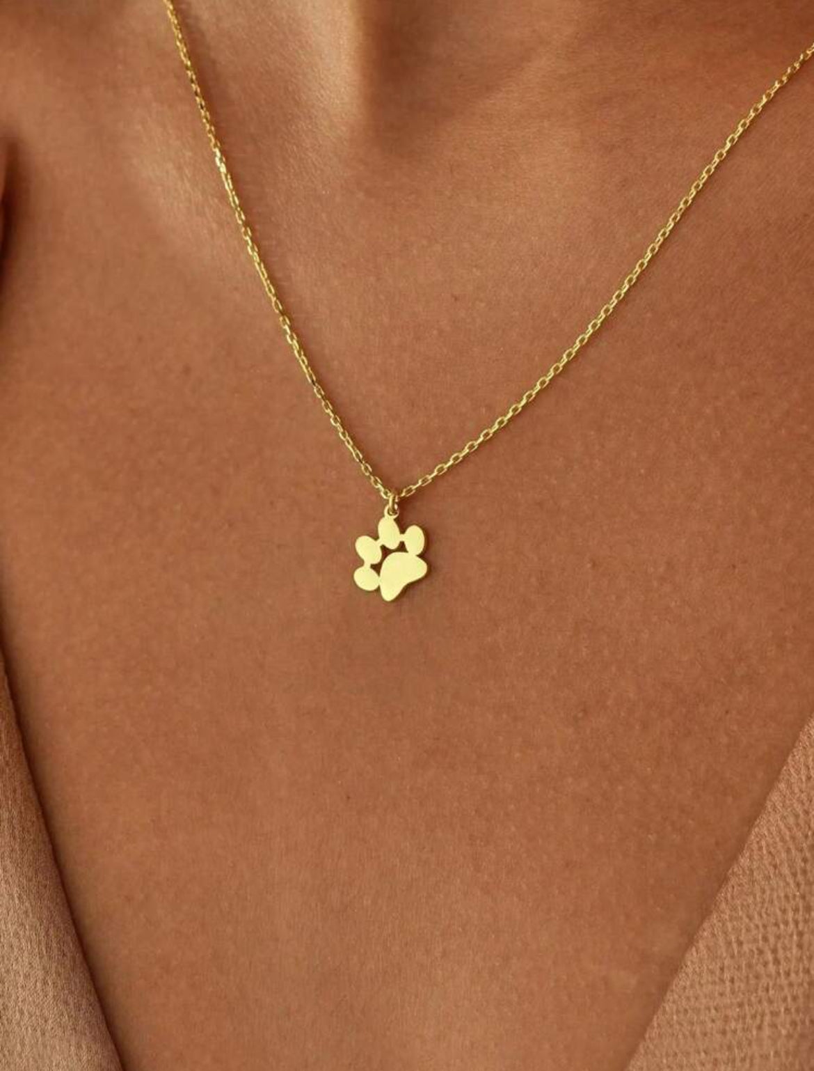 Huella de Amor 1 pieza Collar con Dije de Pata de Gato/Perro AC F25NI08