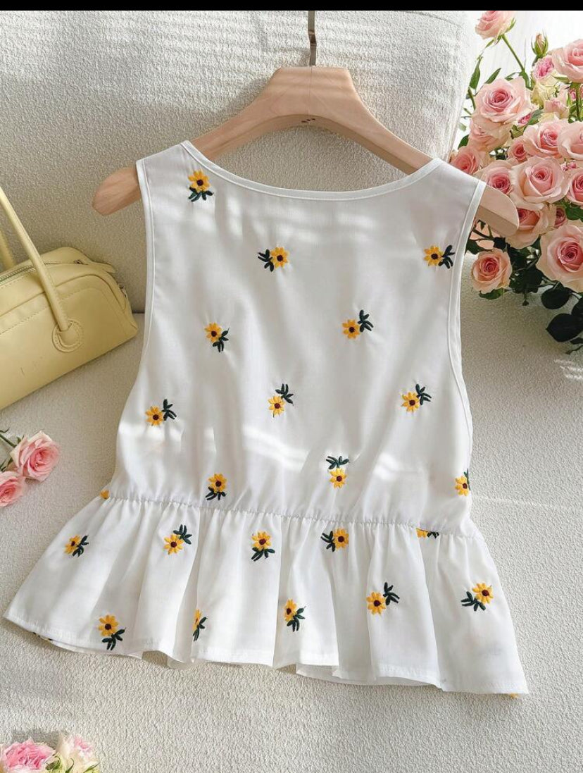 Blusa campesina de talla grande A25PG02