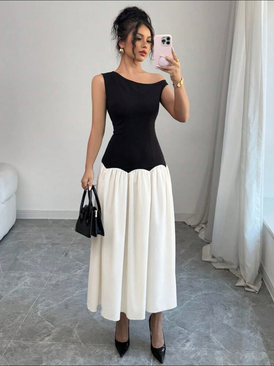 Vestido doble color S25UU05