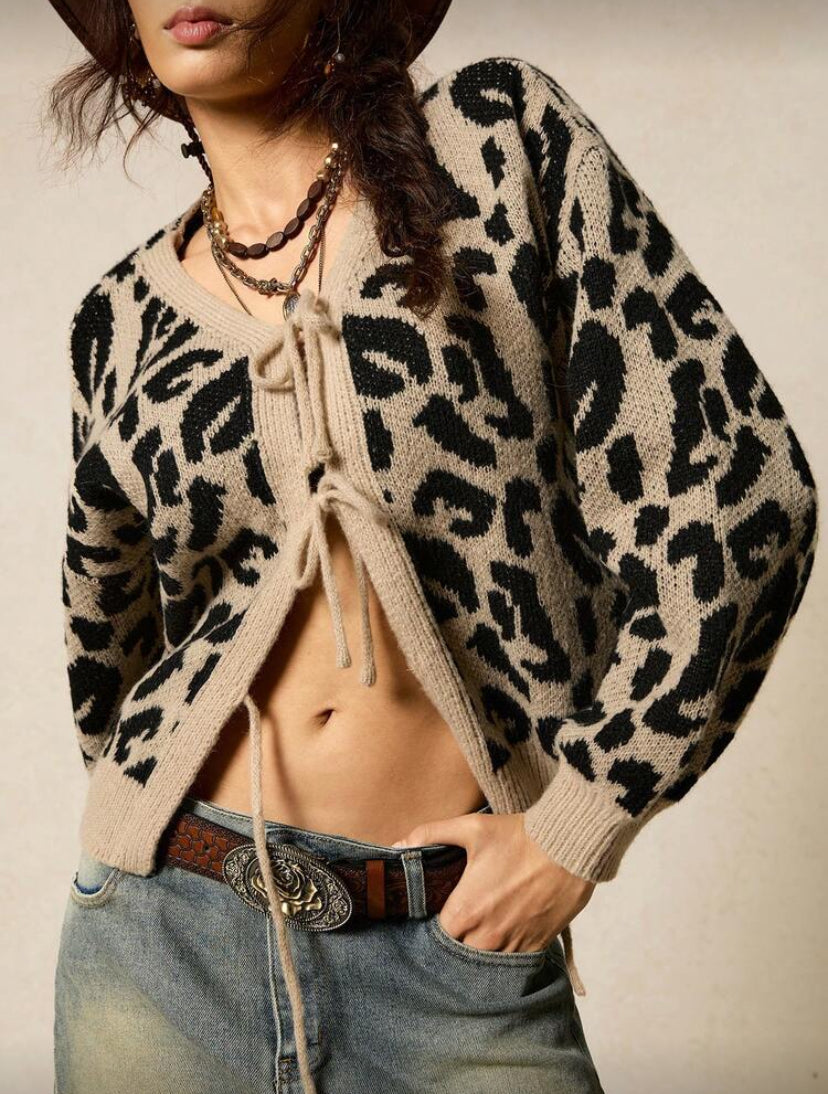 CÁRDIGAN CASUAL DE LEOPARDO M26YE04