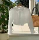 Blusa casual de color liso A25QK04
