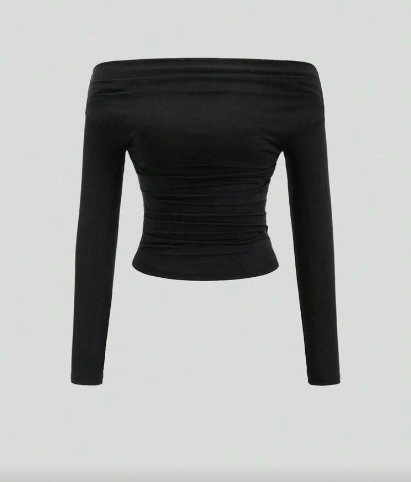 Blusa corta manga larga E26XÑ06