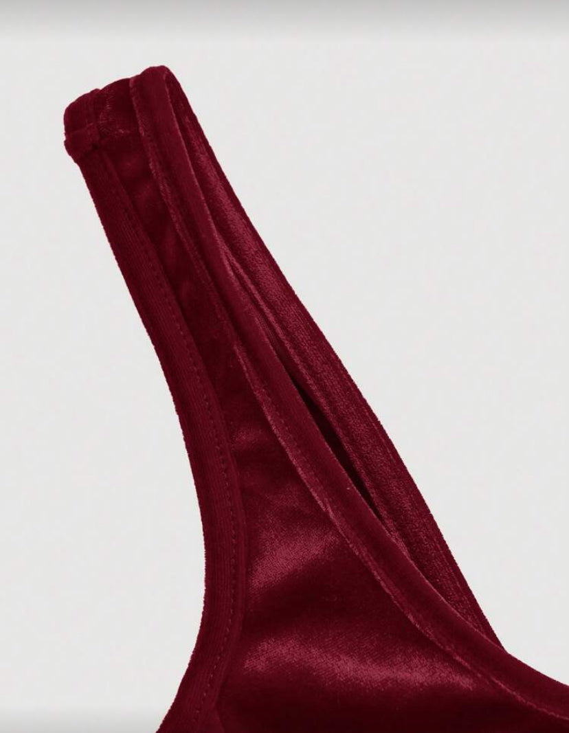 Vestido rojo terciopelo N25WT08