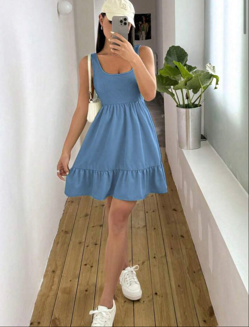 Cielo de seda vestido sin mangas M25ÑR08