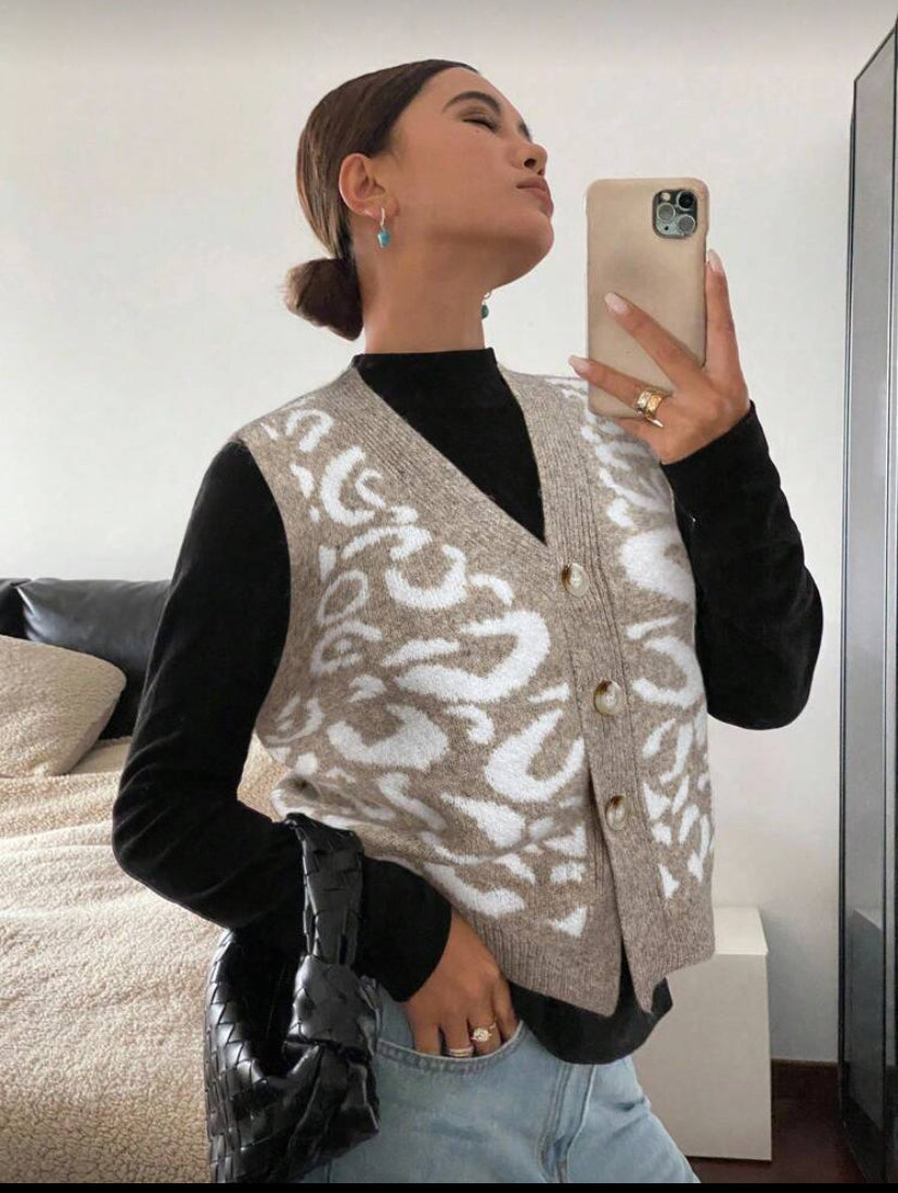 Chaleco de punto casual E26XT07