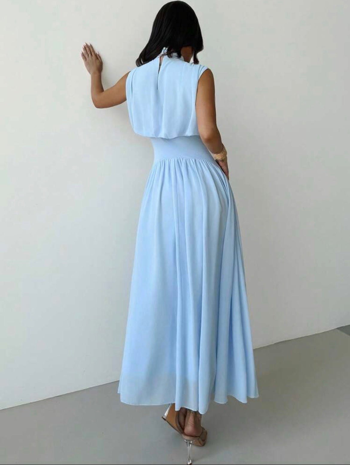 Vestido lago celeste