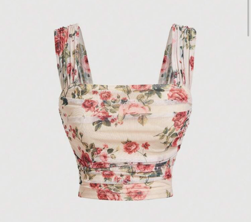 Top de tirantes elegante con cuello cuadrado A25PV06