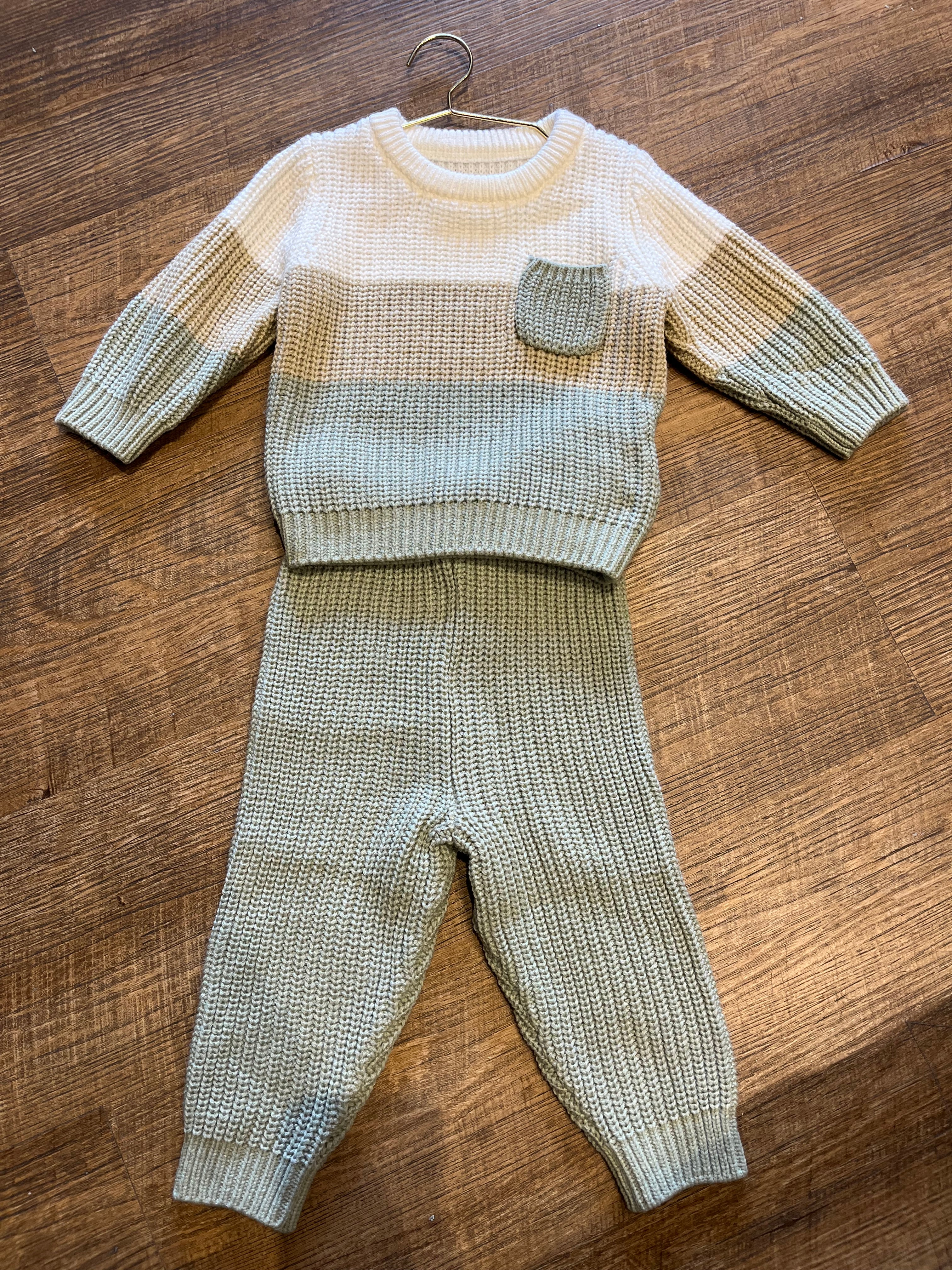 Conjunto jersey y pantalón de color combinado AI09