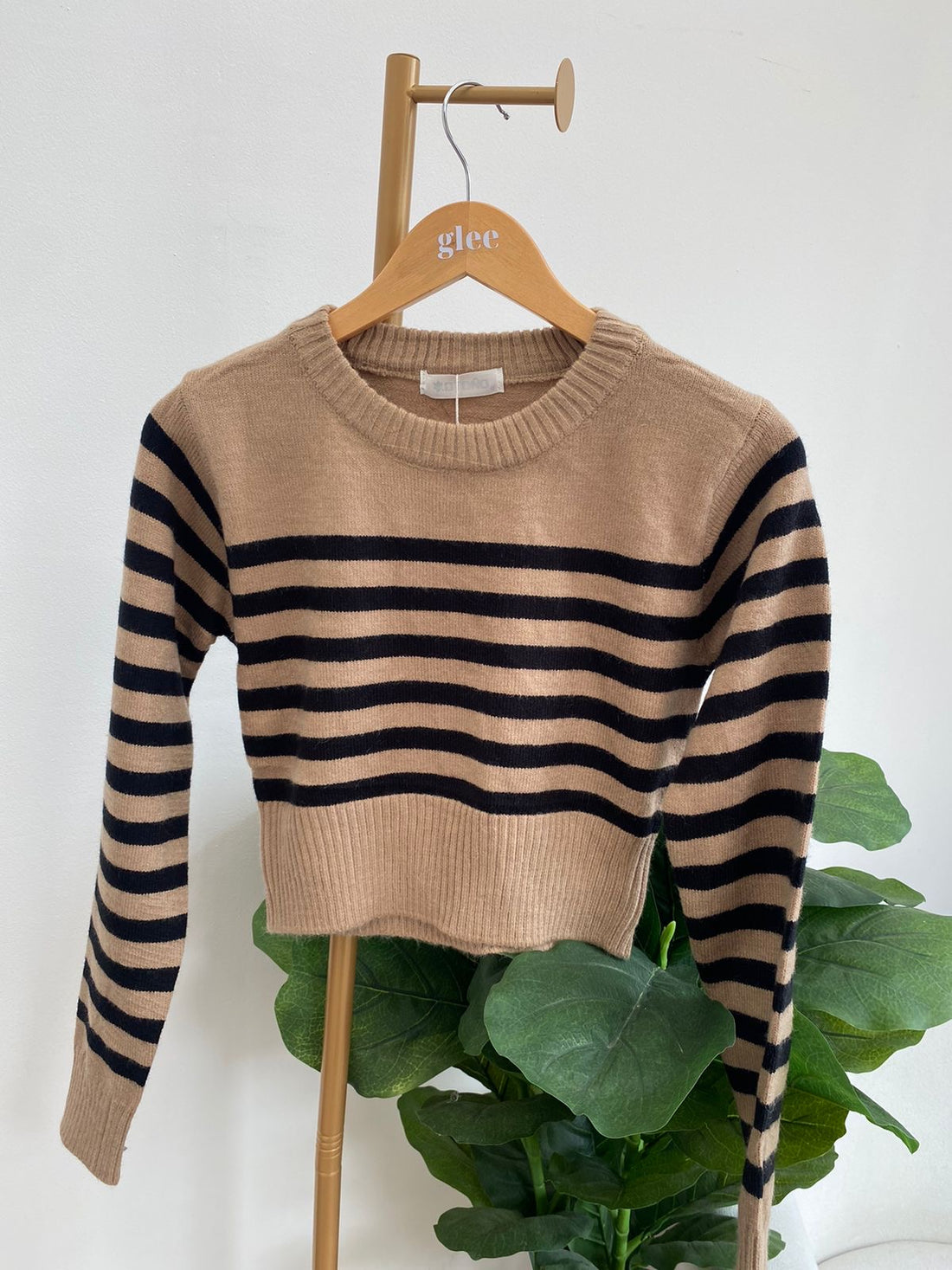 Abrazo de lana suéter con rayas O25VZ06