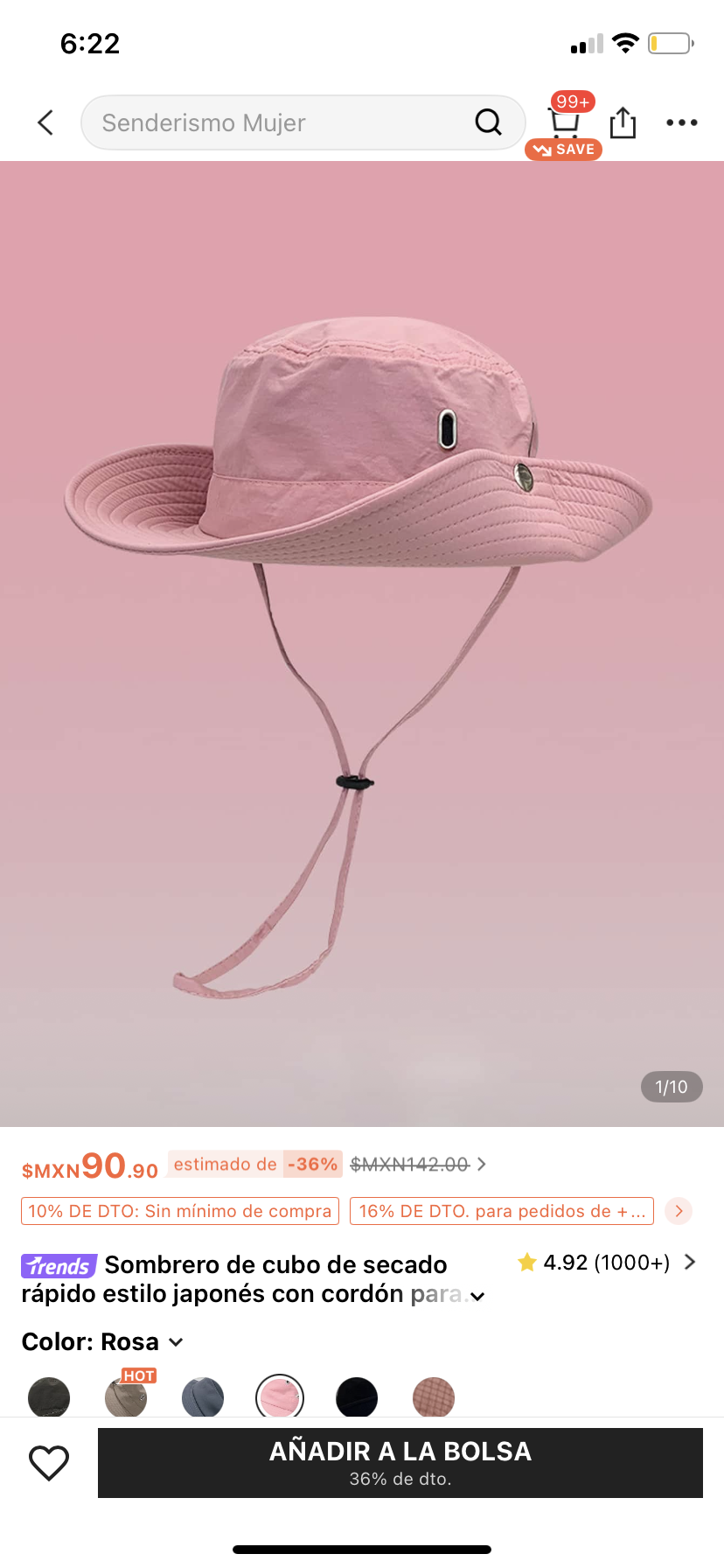 Sombrero con cordón J25TG04