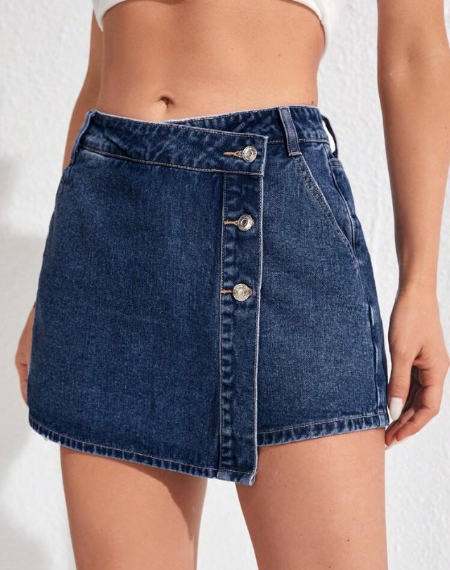 Paseo Relajado Falda Pantalón Vaquera M25PB02