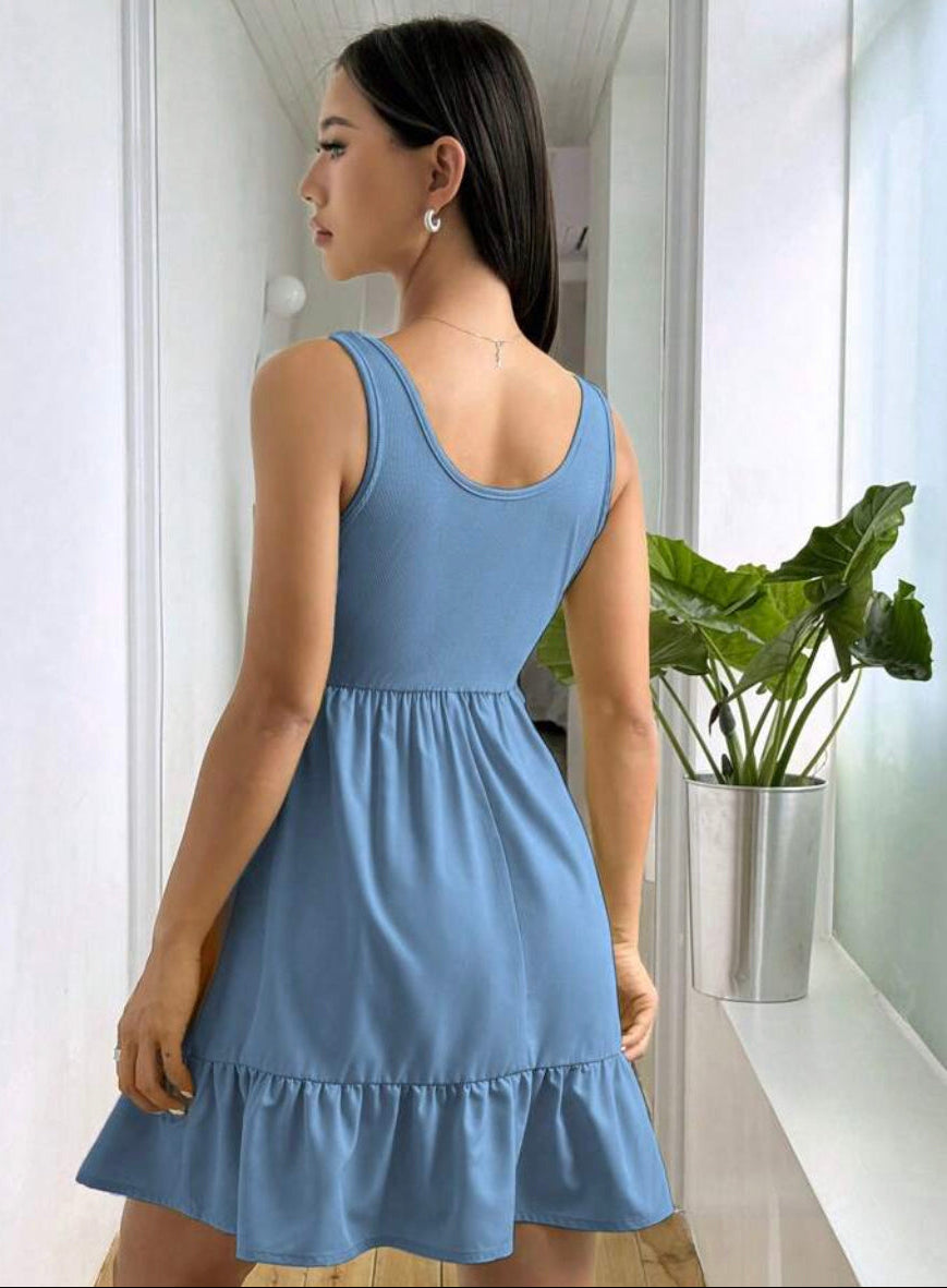 Cielo de seda vestido sin mangas M25ÑR08