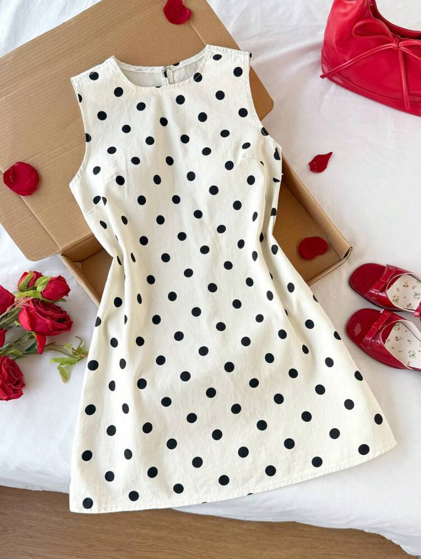 Mini Dress con estampado de lunares MY26AC05