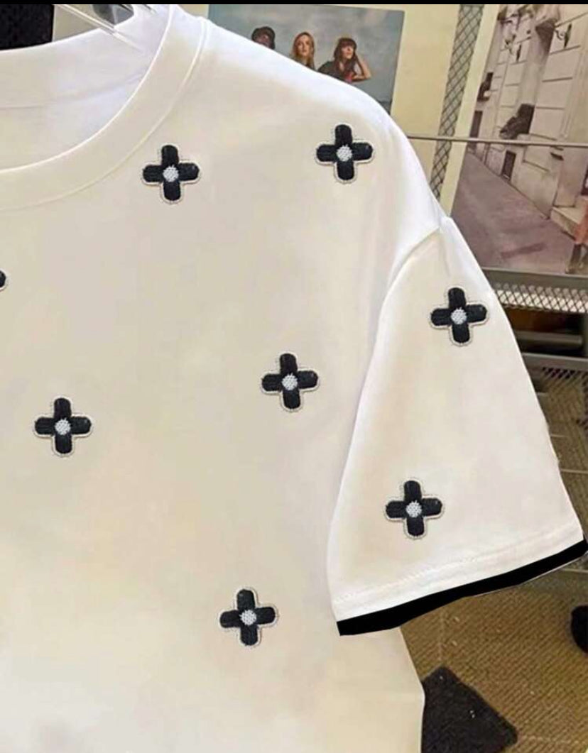 Camiseta holgada de mujer manga corta A25PX02