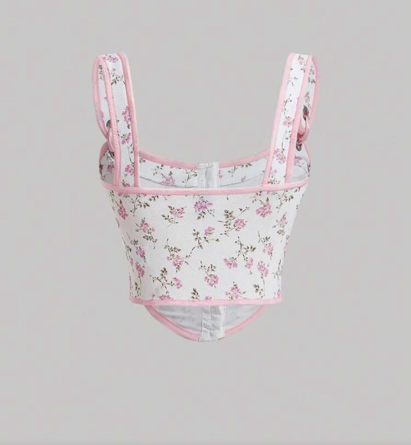 Top con estampado floral E26XL02