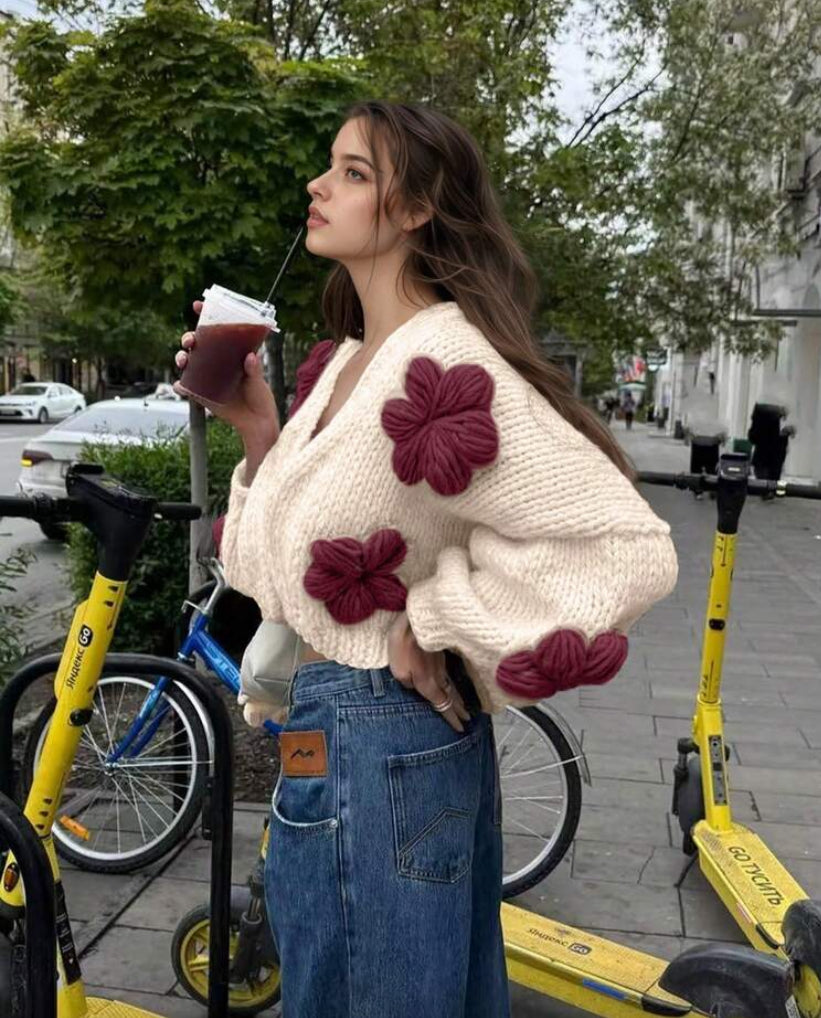 Cárdigan floral E26XK05