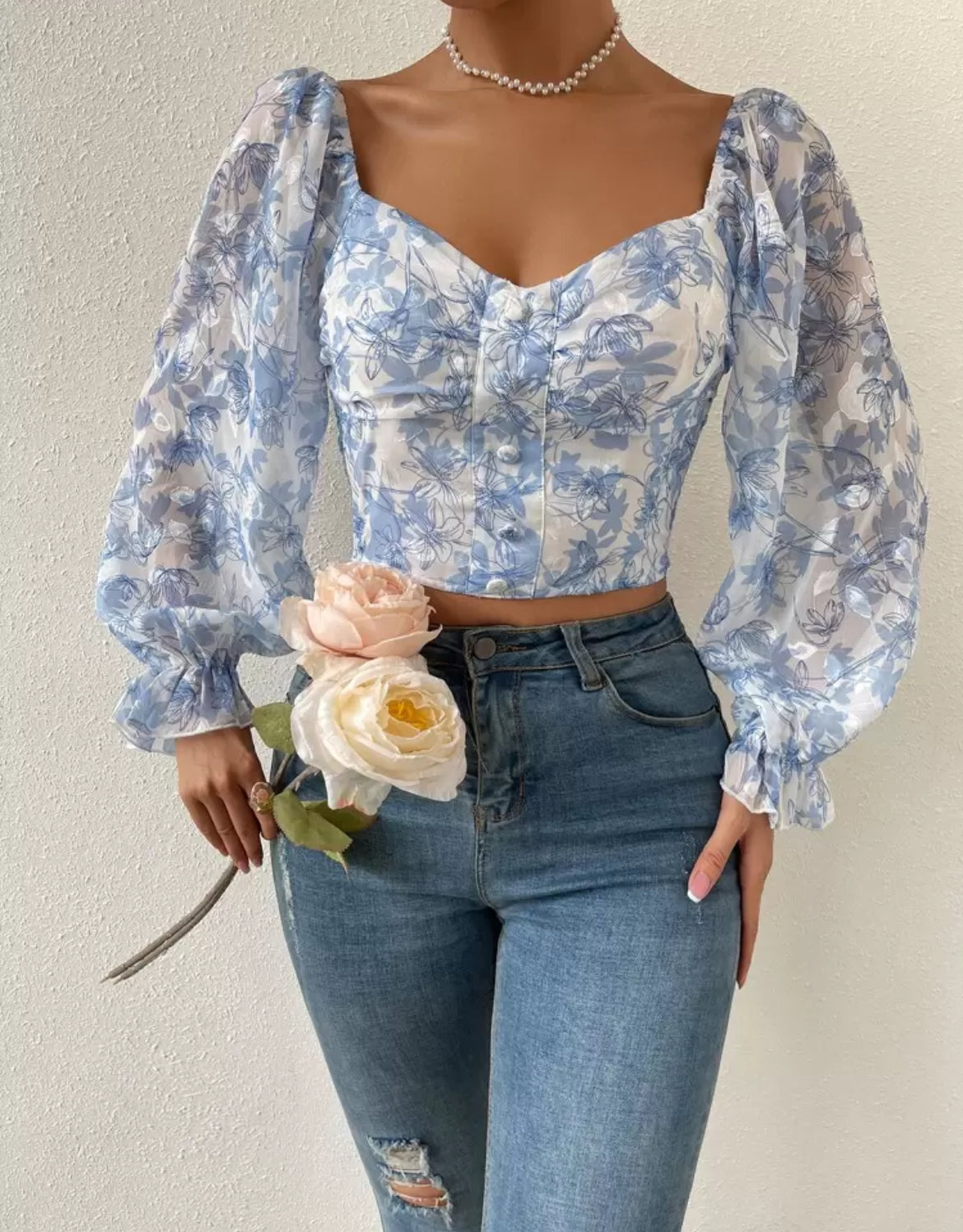 Blusa fluida Estampada J25RC05