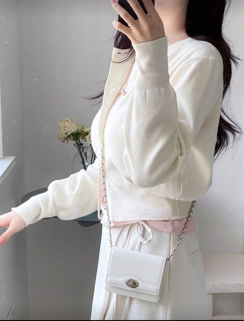 Cárdigan elegante minimalista F26XZ01 💛