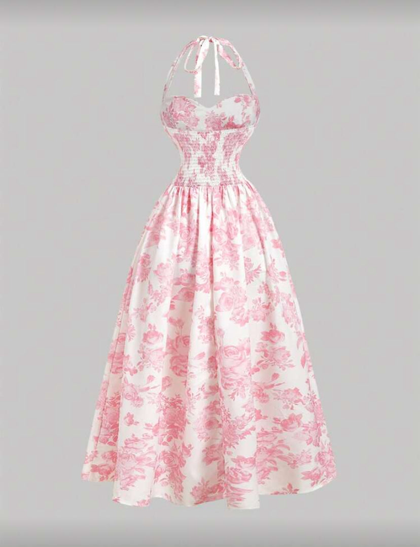 Vestido rosa amor E26XF01