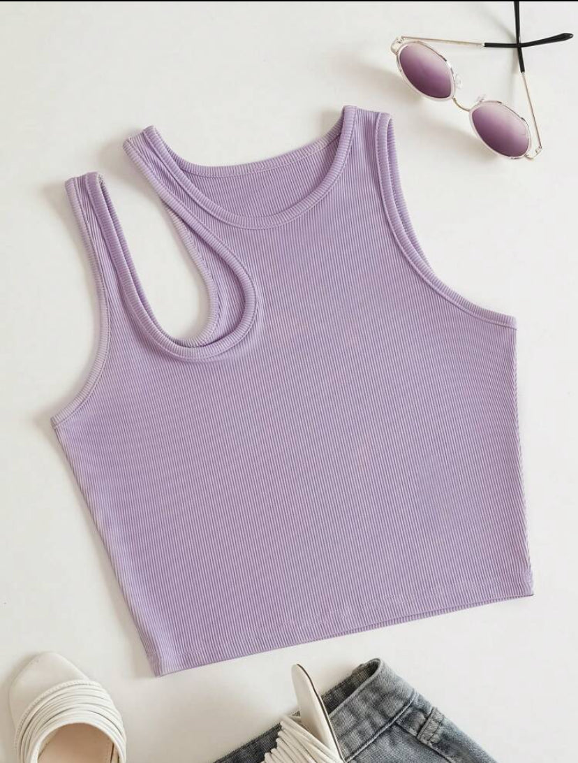 Top tanque de punto acanalado A25QL02