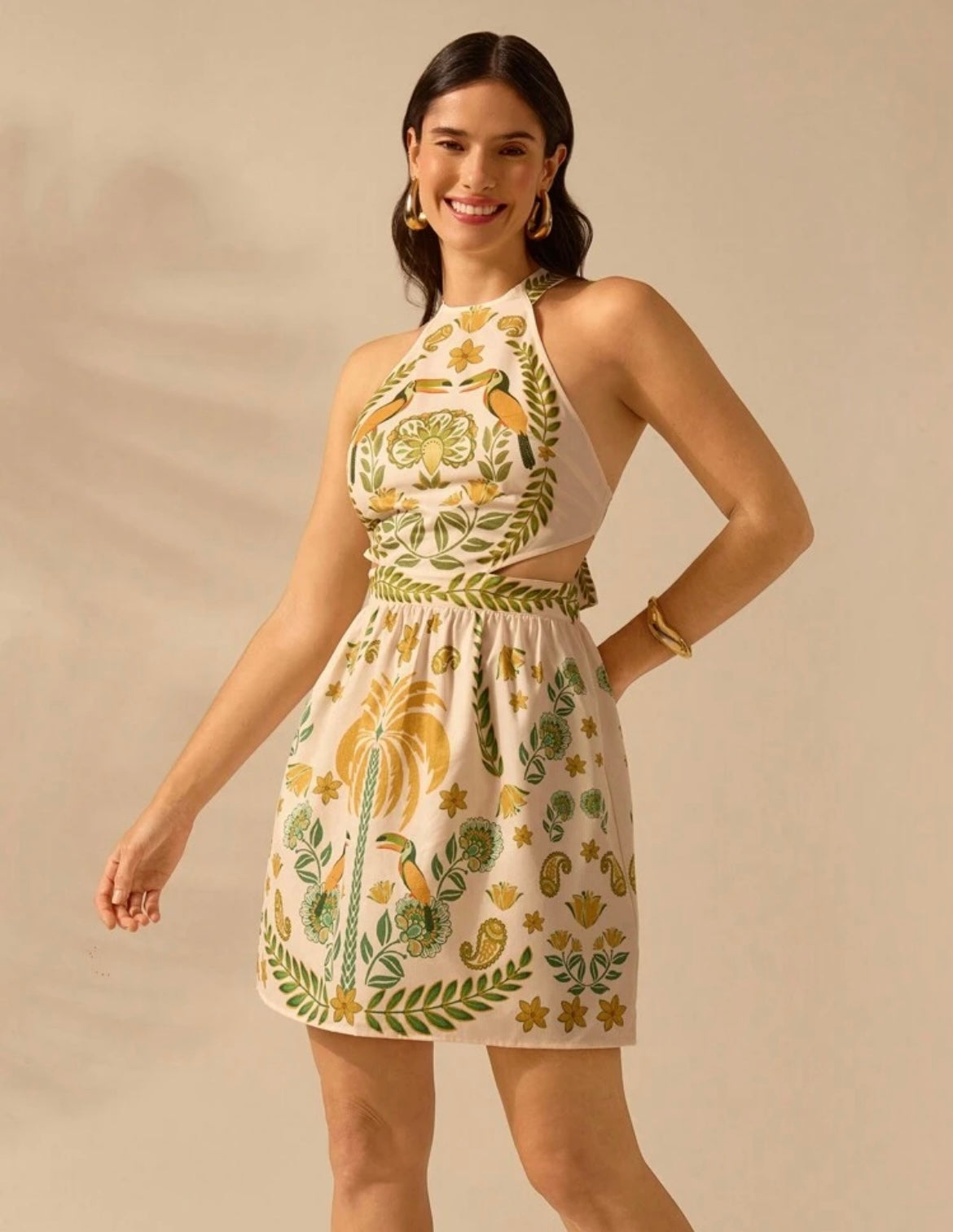 Luz de atardecer Vestido mini casual de verano M25PB010