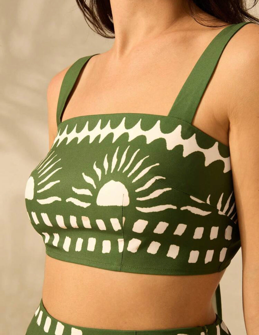 Viento Tropical 2 piezas Conjunto boho tropical de verano M25ÑX04