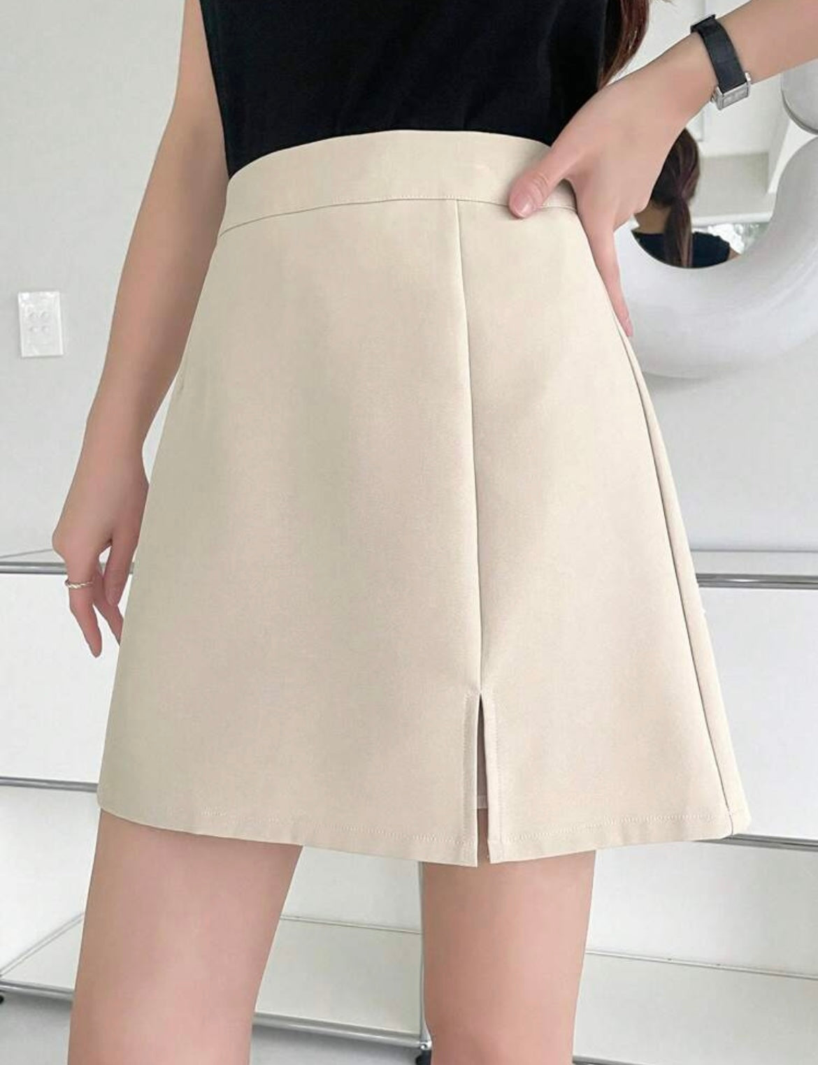 Paseo Urbano skort bajo con abertura M25ÑW07