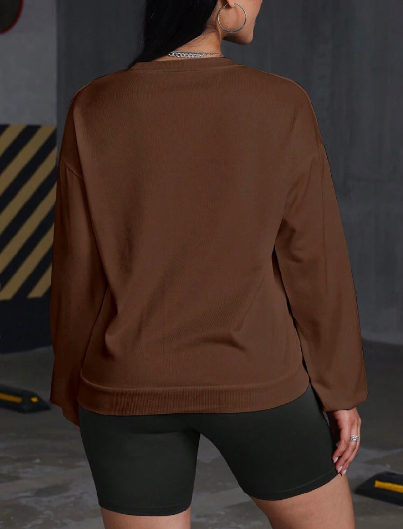 Jersey con estampado de letras E25MI010