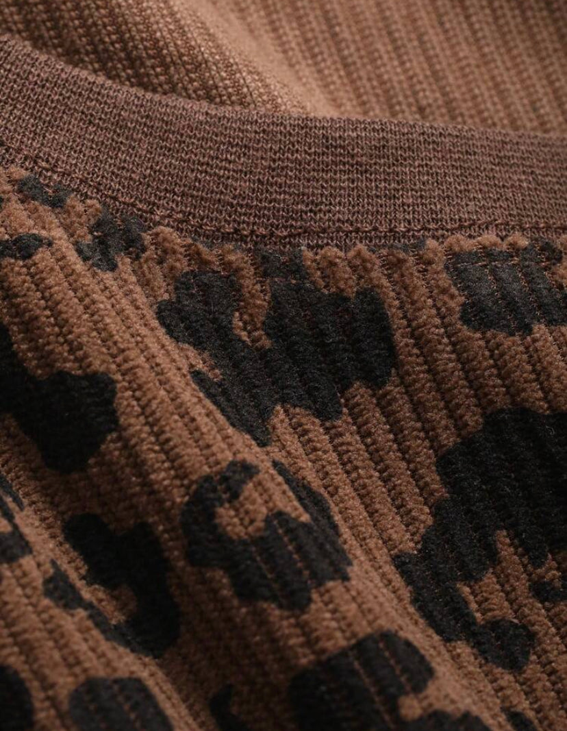 Camiseta estampado de leopardo MF04