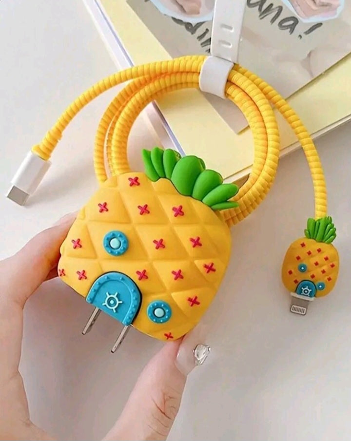 2 Piezas Protector de Cabeza de Cargador de Piña DS08