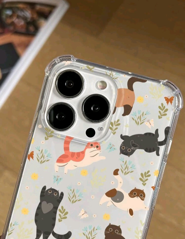 Funda para Móvil con Patrón de Gato FV01
