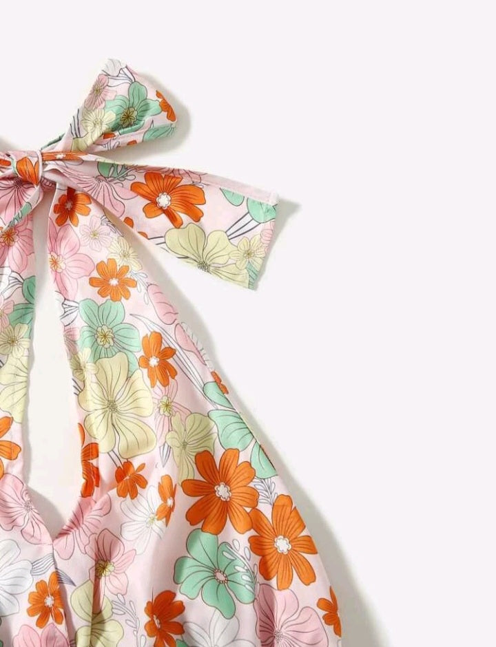 Top Halter con Estampado Floral (937)