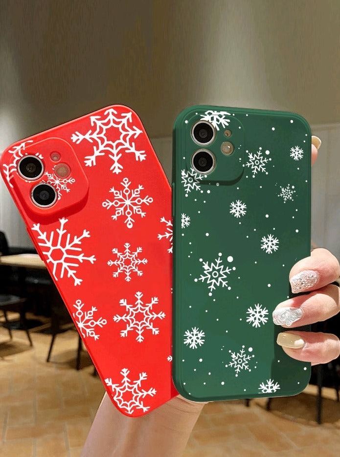 2 Piezas funda de patrón navideño (353)
