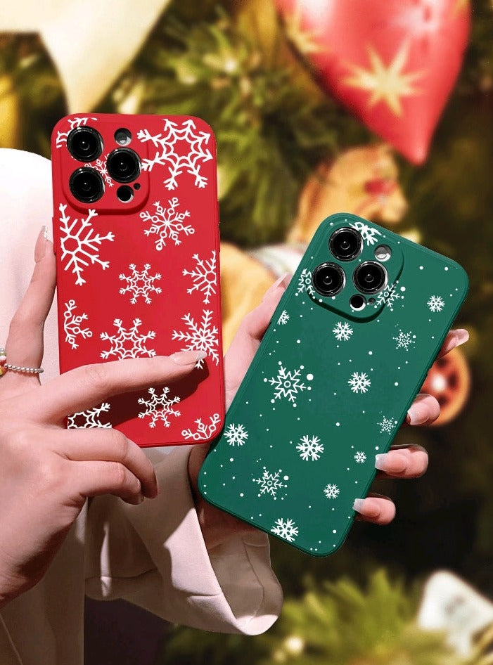 2 Piezas funda de patrón navideño (353)