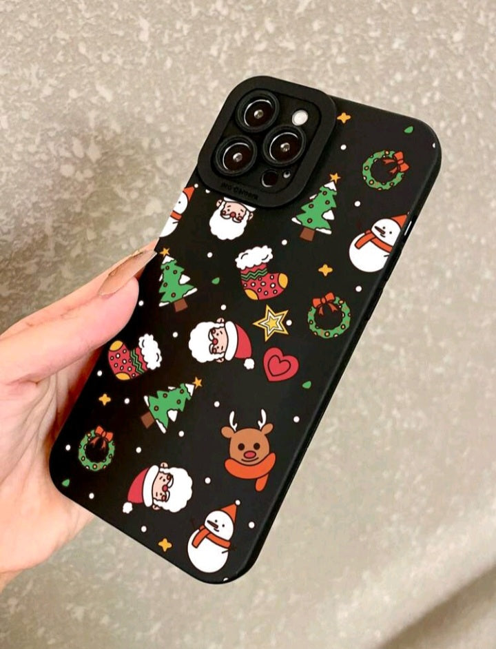Funda para Celular con Diseño de Papá Noel (483)
