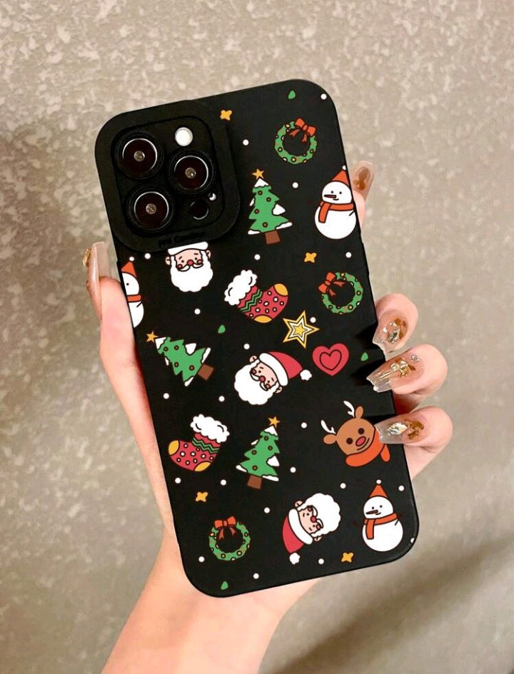 Funda para Celular con Diseño de Papá Noel (483)