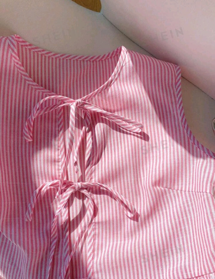 Camisa sin Mangas a Rayas A25IQ01
