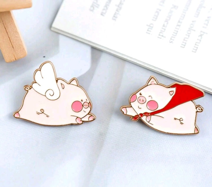 Broche Cerdito Encantado. S25VG04