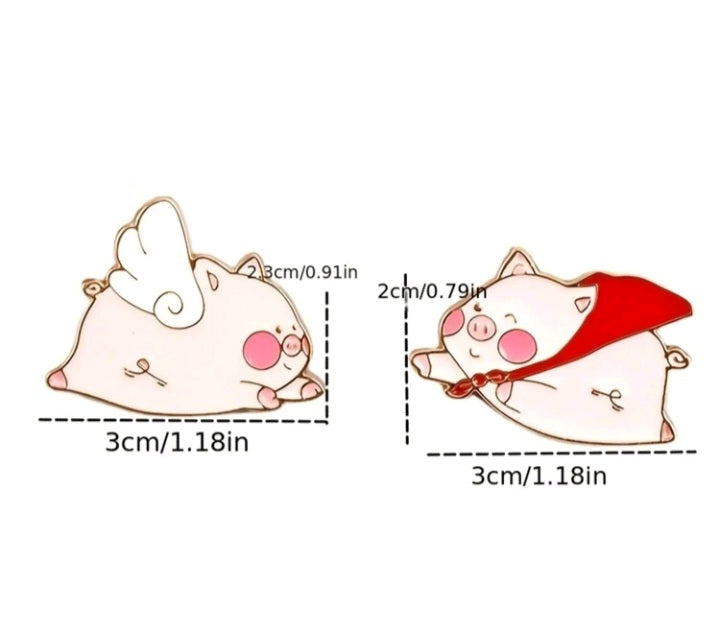 Broche Cerdito Encantado. S25VG04