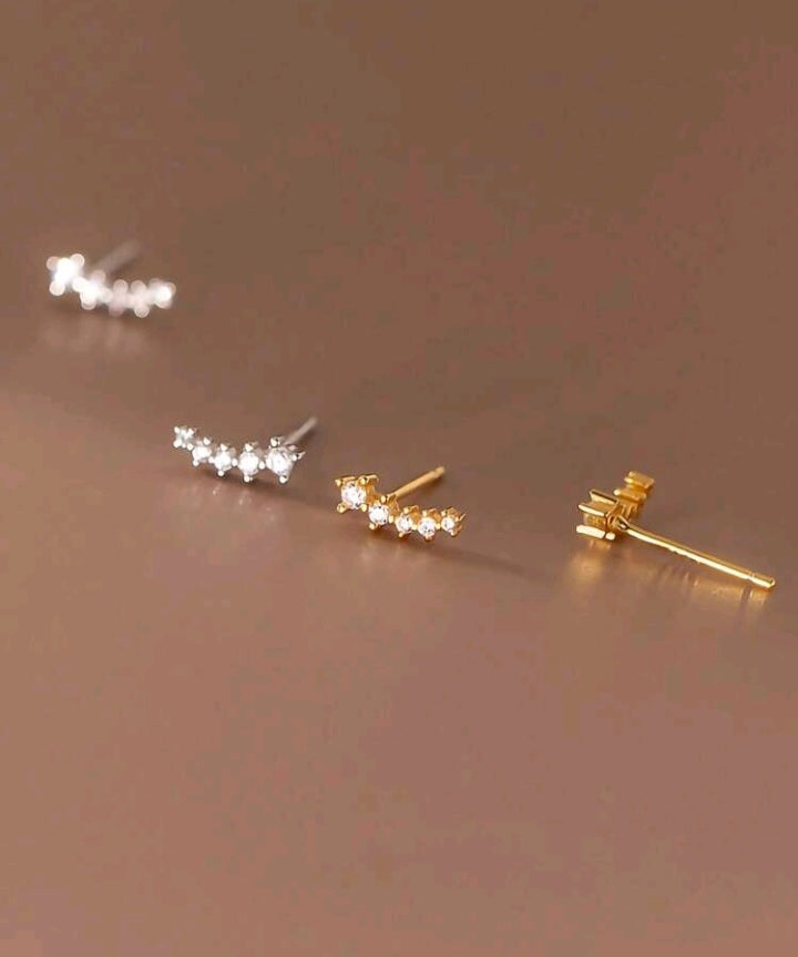 Pendientes Pequeños con Circonita Cúbica KI09