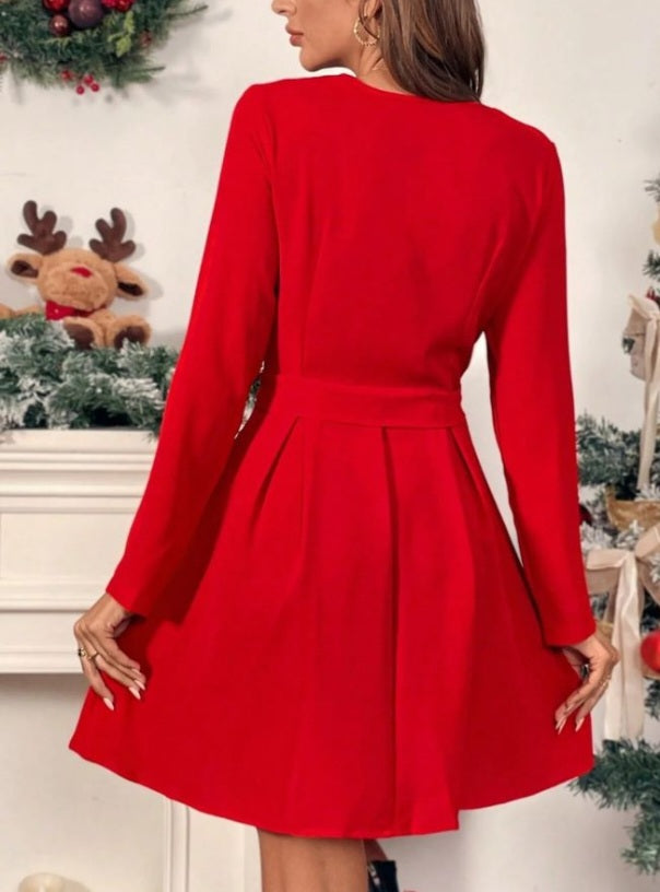 Vestido Elegante con Lazo LJ04