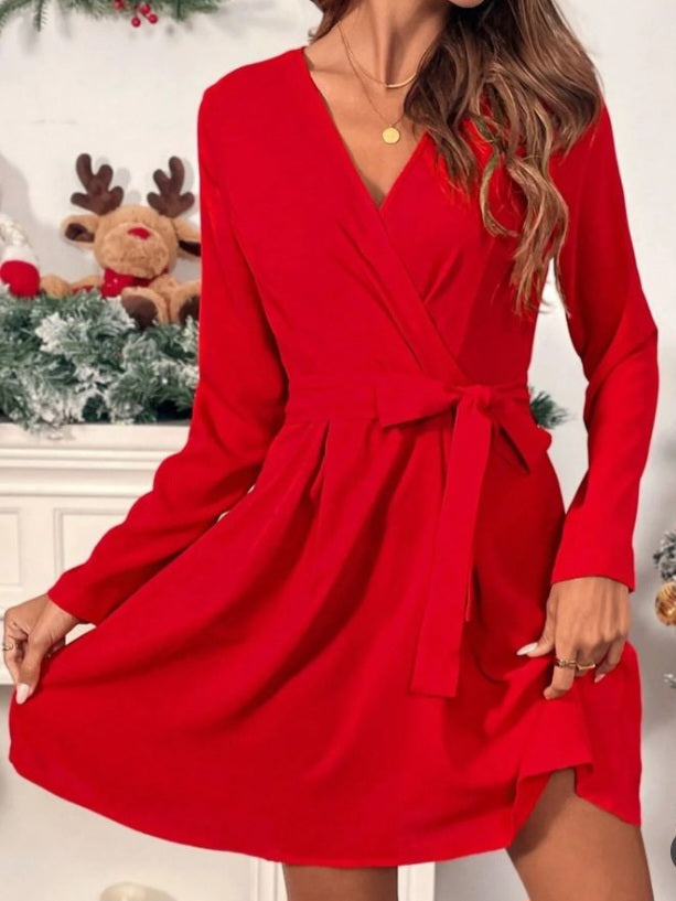 Vestido Elegante con Lazo LJ04