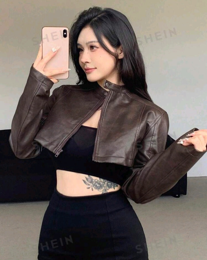 Chaqueta Corta de PU N25WM09