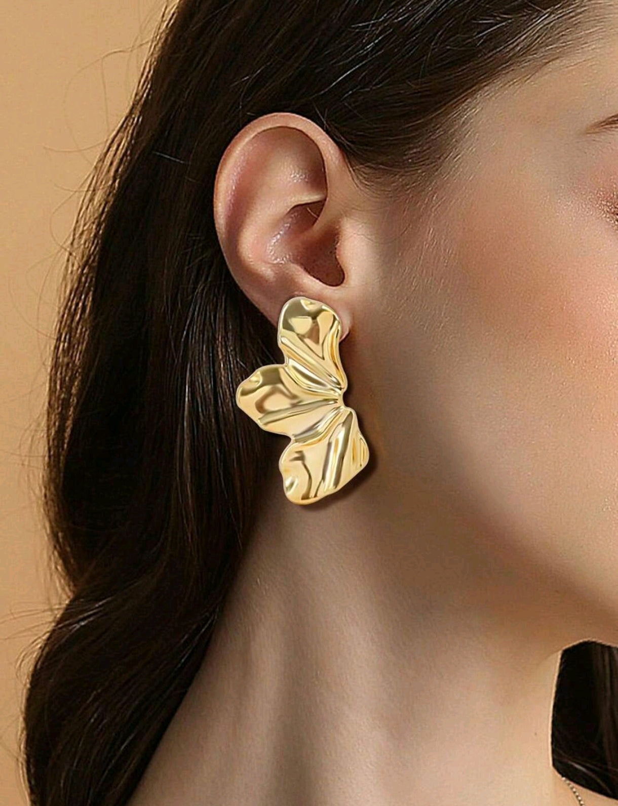 pendientes diseño de hoja ABS O25WH05