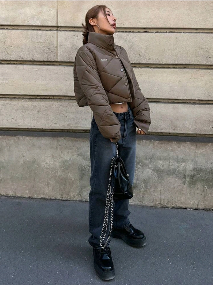 Abrigo Grueso con Cierre de Presión E25MP08