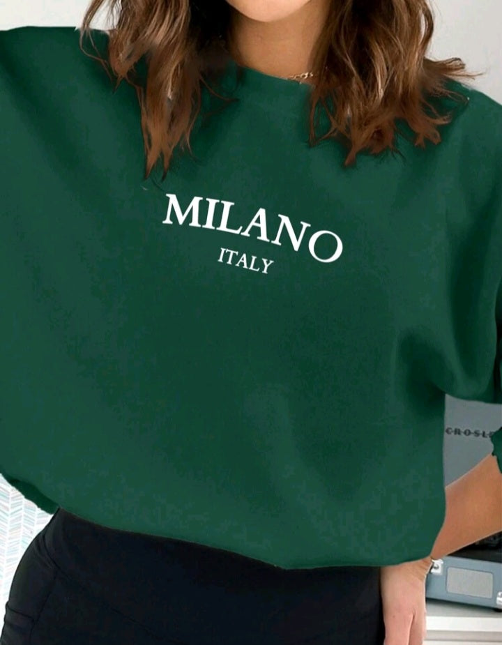 Sudadera Holgada con Estampado Gráfico E25MS04