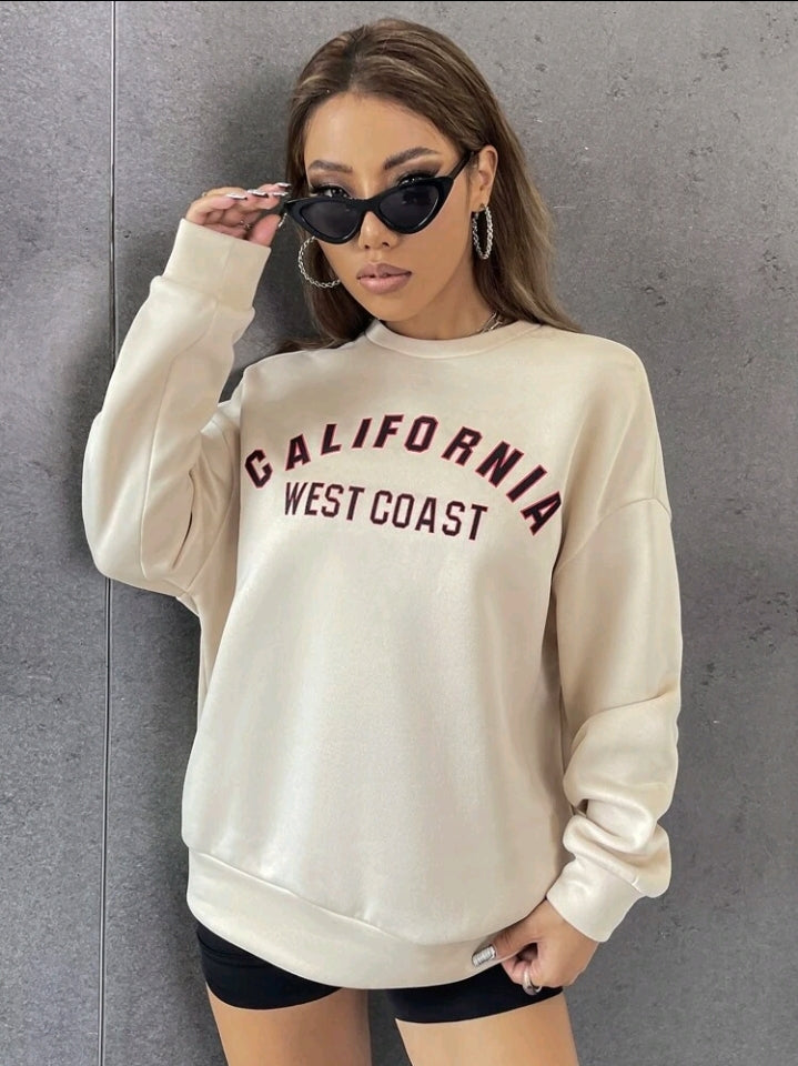 Alma Callejera Sudadera con Gráfico de Letras F25ÑA07