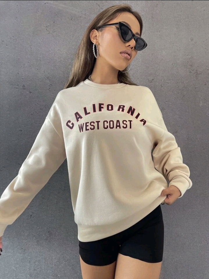 Alma Callejera Sudadera con Gráfico de Letras F25ÑA07