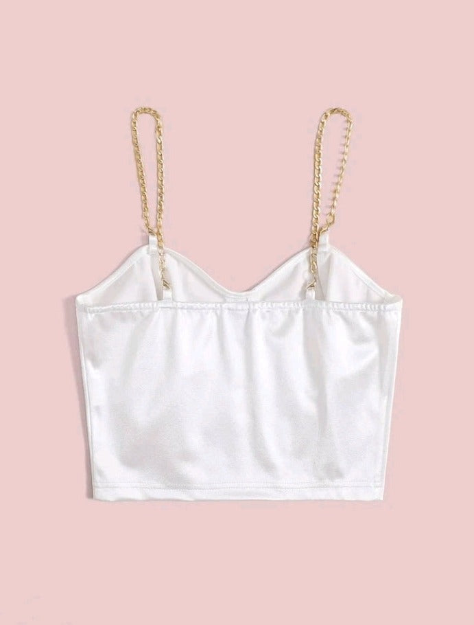 Top de Tirantes Bustier con Cadena AQ01